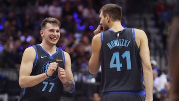 Luka Doncic y Dirk Nowitzki -