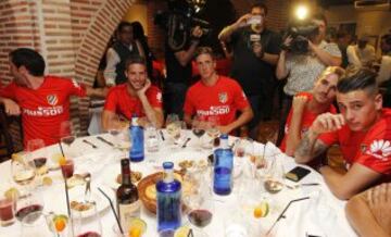 Las imágenes de la cena del Atleti