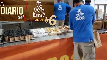 La comida del Dakar en los campamentos en pleno desierto