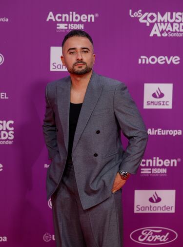 David Álvarez posa en la alfombra roja. 
 