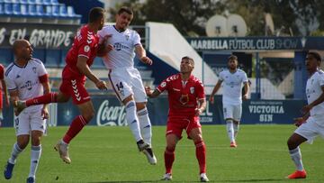 Imagen del partido entre el Marbella y el Tamaraceite