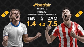 CD Tenerife vs. Zamora CF: horario, dónde ver, pronósticos y clasificación