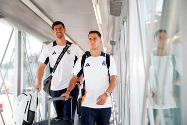 Thibaut Courtois y Lucas Vázquez. 
 
