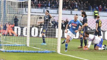 Napoli gana y aleja del Inter, que vuelve a caer