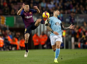 Jordi Alba y Hugo Mallo.