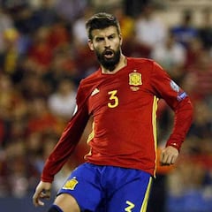 Piqué y Silva vieron la amarilla y no jugarán en Israel por sanción