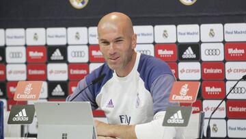 Zidane: "Nunca hago un equipo para contentar a los jugadores"