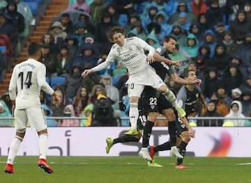 Modric and Francos Vázquez clash heads