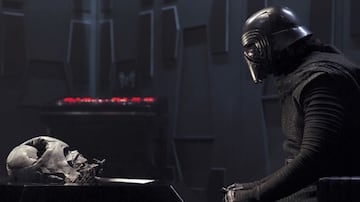 Star Wars máscara Darth Vader fundida cómo consigue Kylo Ren