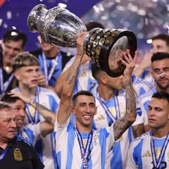 Ángel Di María equals Cristiano Ronaldo for number of trophies won