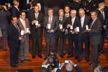 Gran parte de los premiados. Entre ellos, Juanma Trueba.