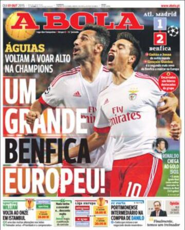 Portadas de la prensa deportiva