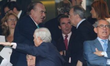 Fernando Fernández Tapias, José María Aznar y Florentino Pérez.