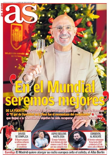 Las portadas de AS de diciembre