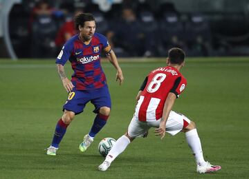 Messi y Unai López.