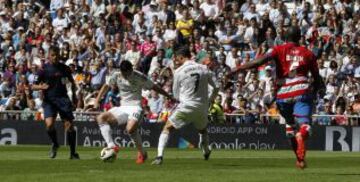 James Rodríguez en la jugada del 2-0 de Cristiano Ronaldo.