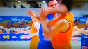 Cortocircuito extremo: Gallinari se lió a puñetazos en pleno partido