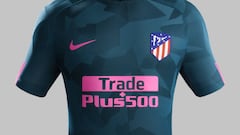 El Atlético presenta su tercera camiseta: verde oscuro y rosa
