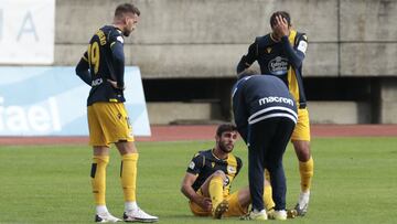 25/10/20 SEGUNDA DIVISION B
 PARTIDO COMPOSTELA - DEPORTIVO DE LA CORU&Ntilde;A
 LESION SALVA RUIZ