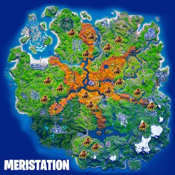 Todas las ubicaciones de jabal&iacute;es en la Temporada 6 de Fortnite