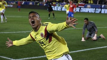 Juan Camilo Hern&aacute;ndez, delantero de la Selecci&oacute;n Colombia