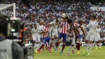 Gol de Tiago Mendes en el Bernabéu que supuso el 0-1 en el derbi.