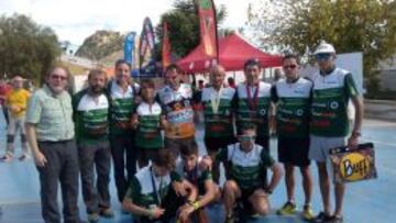 El equipo de Andalucía, tras participar en la prueba de la Copa de España en Ricote.