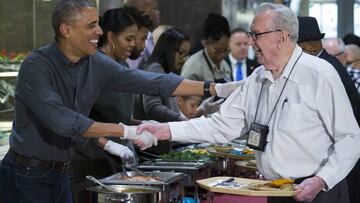 El presidente de los Estados Unidos celebra el D&iacute;a de Acci&oacute;n de Gracias.