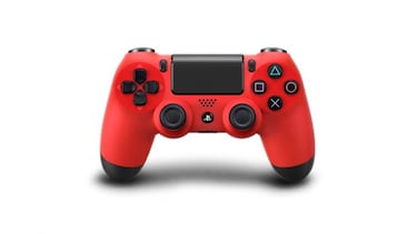 Mandos de Playstation 4 en colores azul y rojo