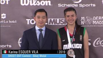 Karla Esquer Vila se llevó la plata tras anotar en 10 ocasiones en la justa mundialista que se llevó a cabo en Mongolia.