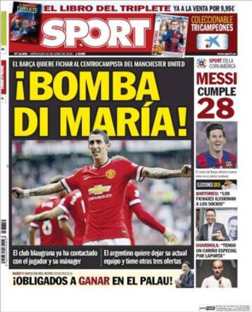 Portadas de la prensa deportiva