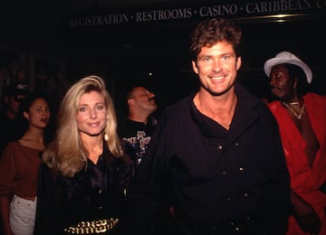 David Hasselhoff and Pamela Bach Circa 1990's  Credit: (Photo by Ralph Dominguez/MediaPunch via Getty Images)