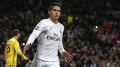 James juega 72 minutos en la victoria del Madrid ante la Real