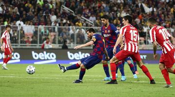 Messi empató el partido. 1-1.