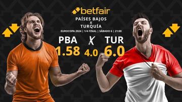 Pronósticos Países Bajos vs. Turquía: horario, TV, estadísticas y cuadro