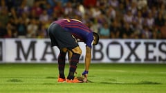 Valladolid's new pitch disintegrates during Barcelona match