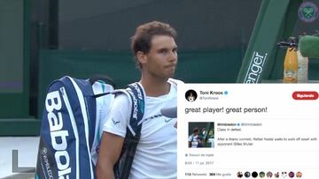 El ejemplar detalle de Nadal que ha impresionado a Toni Kroos