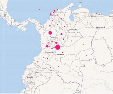 Mapa de casos y muertes por coronavirus por departamentos en Colombia: hoy, 2 de julio