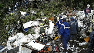 As&iacute; qued&oacute; el avi&oacute;n de Lamia.