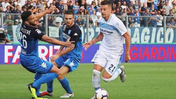 Milinkovic-Savic, en un partido de la Serie A con el Lazio.