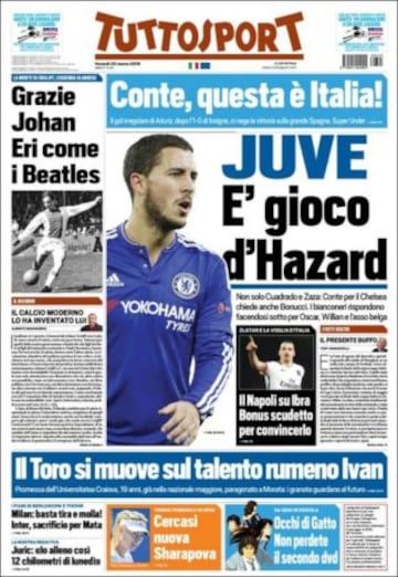 Todos los medios deportivos se acuerdan de Johan Cruyff