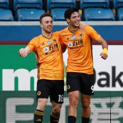 Raúl Jiménez anotó en empate de los Wolves; suma 17 goles en Premier League