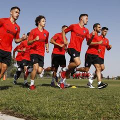 Sesión física en el campo de golf sin Lodi, Saponjic ni Kalinic