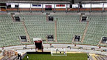 <B>TODO PREPARADO</B>. El Palacio de Vistalegre ya está listo desde ayer.