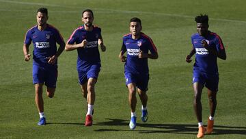 Vitolo, Juanfran, Correa y Thomas.