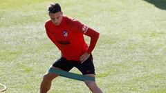 Arias, en el entrenamiento del Atl&eacute;tico.