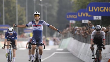 Bagioli le quita el Gran Piemonte al Movistar: Aranburu, al palo