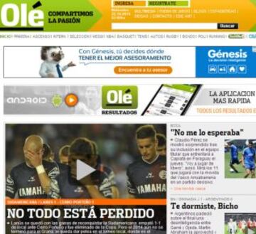 Portadas de la prensa extranjera