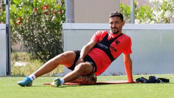 Jes&uacute;s Navas, en un entrenamiento reciente. 