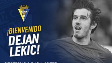 Lekic llegó al Cádiz.
